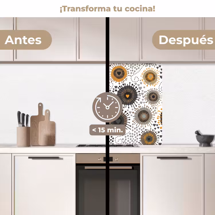 Revestimiento cocina - Corazón - 50s - Patrón — 2