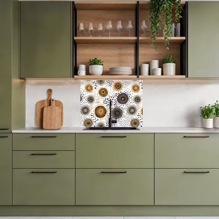Revestimiento cocina - Corazón - 50s - Patrón — 7