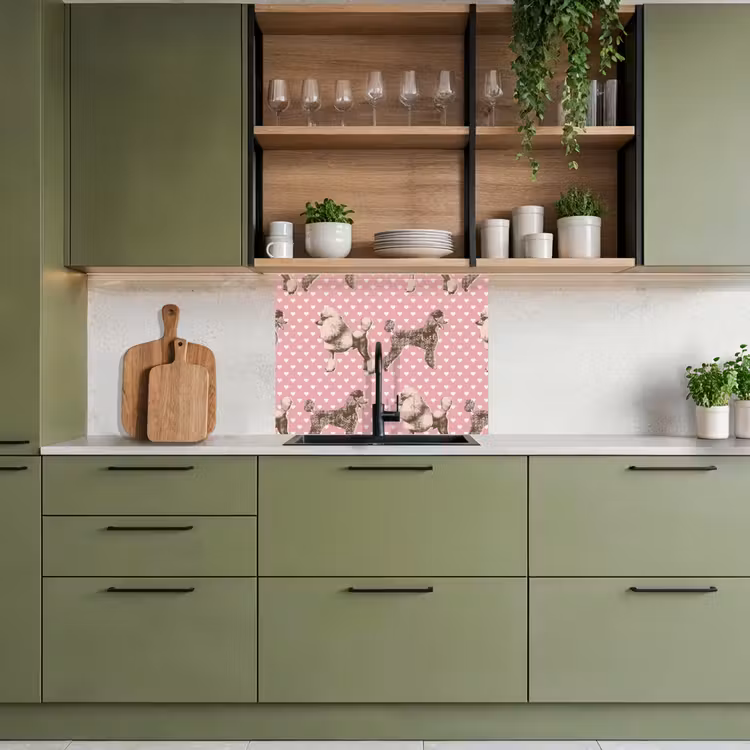 Revestimiento cocina - Corazón - Caniche - Patrón — 7