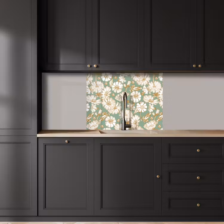 Revestimiento cocina - Flor - Art nouveau - Diseño — 5
