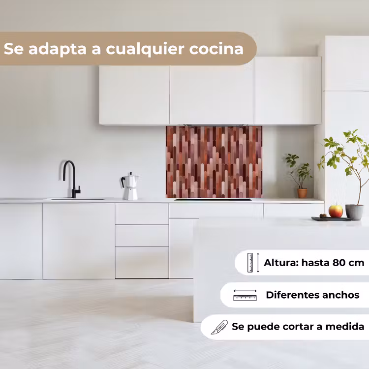 Revestimiento cocina - Oblongo - Baldosas - Rojo - Cobre — 6