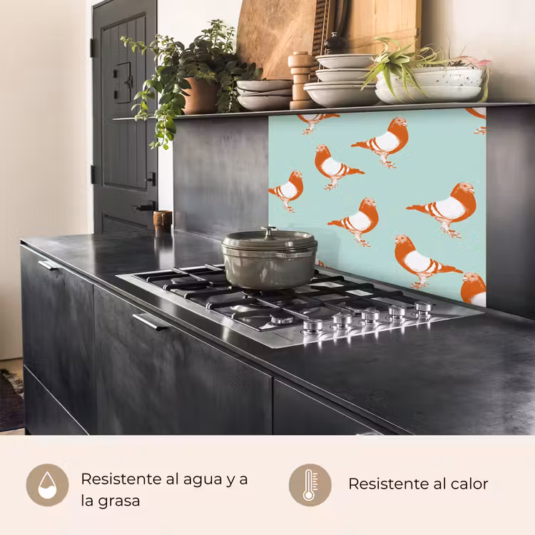 Revestimiento cocina - Paloma - Pájaro - Patrón — 4