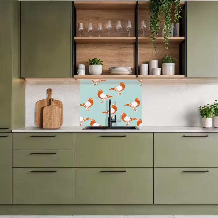 Revestimiento cocina - Paloma - Pájaro - Patrón — 7
