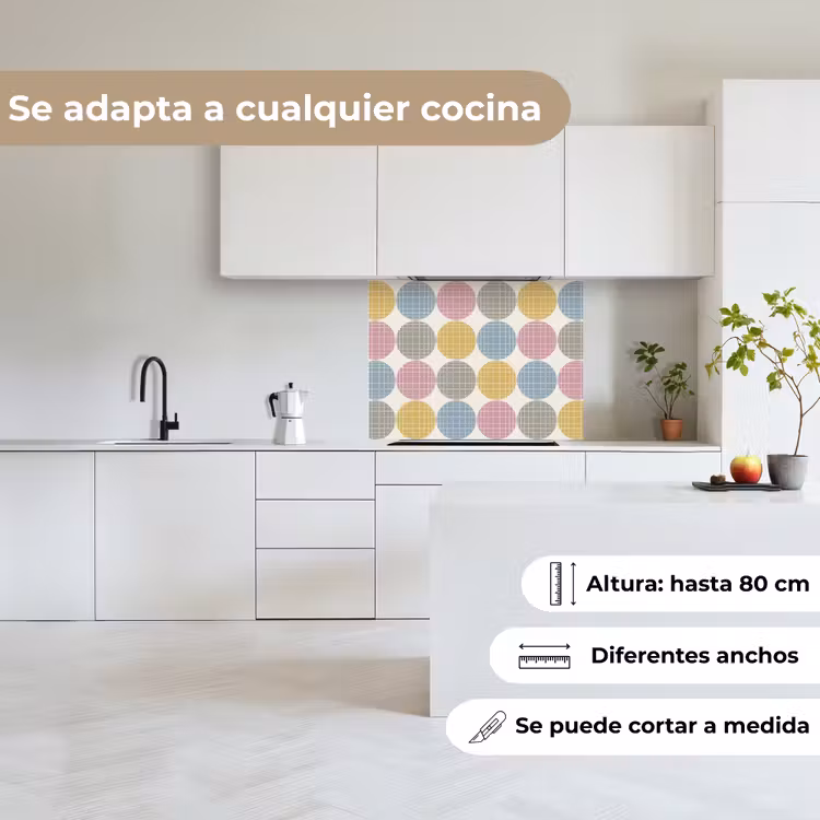 Revestimiento cocina - Puntos - Línea - Patrón — 6