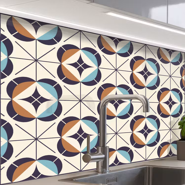 Revestimiento cocina - Retro - Diseño - Geometría — 1