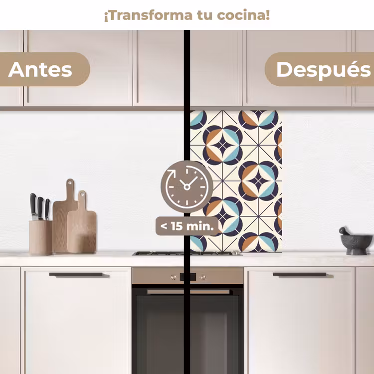 Revestimiento cocina - Retro - Diseño - Geometría — 2