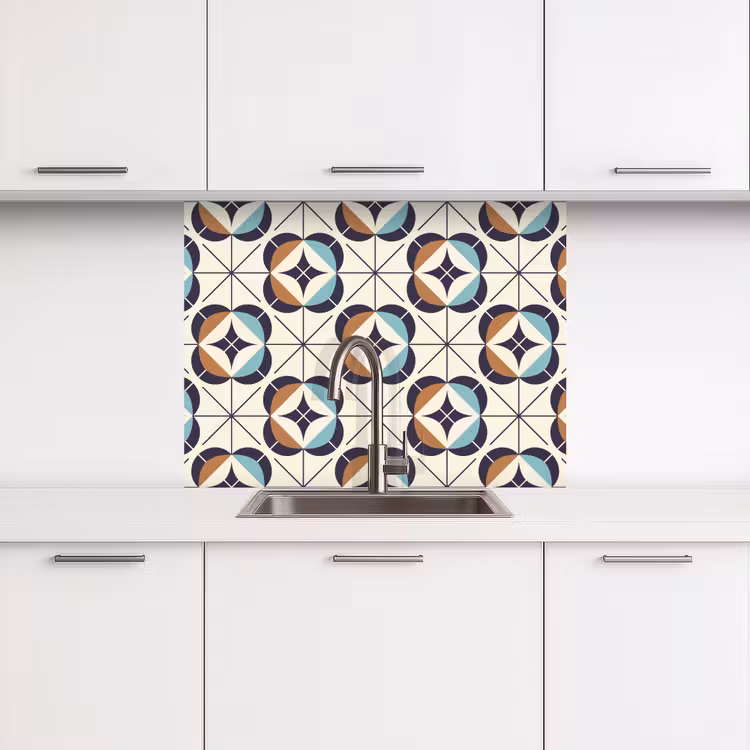 Revestimiento cocina - Retro - Diseño - Geometría — 3