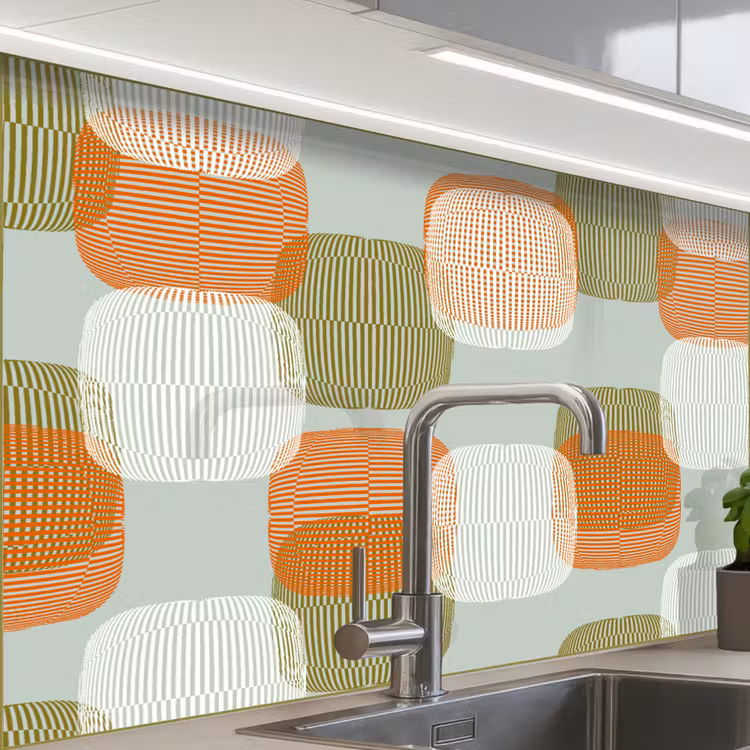 Revestimiento cocina - Retro - Patrón - Pastel — 1