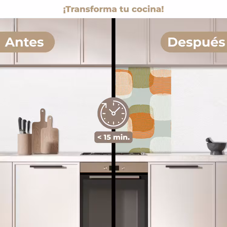 Revestimiento cocina - Retro - Patrón - Pastel — 2
