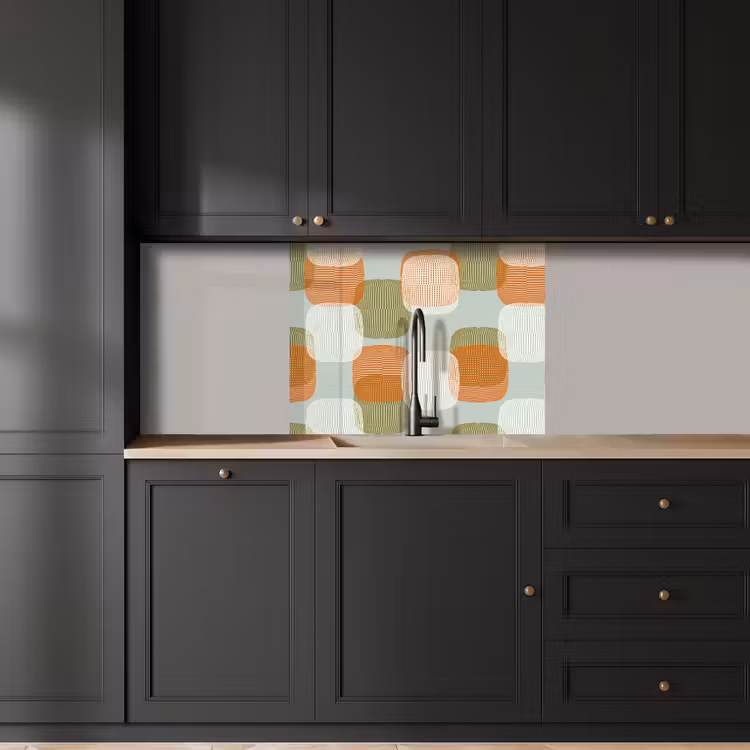 Revestimiento cocina - Retro - Patrón - Pastel — 5