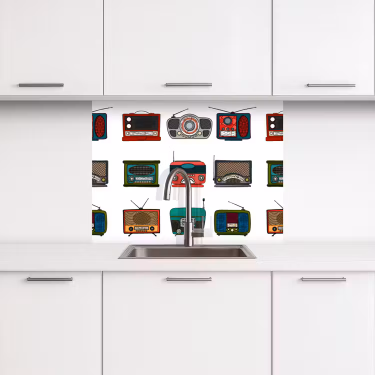 Revestimiento cocina - Retro - Radio - Diseño — 3