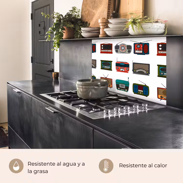 Revestimiento cocina - Retro - Radio - Diseño — 4
