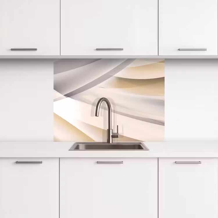 Revestimiento cocina - Olas - Abstracto - Beige — 3