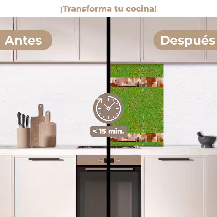 Revestimiento cocina - Pinceladas - Sinfonía de otoño - Rojo burdeos — 2