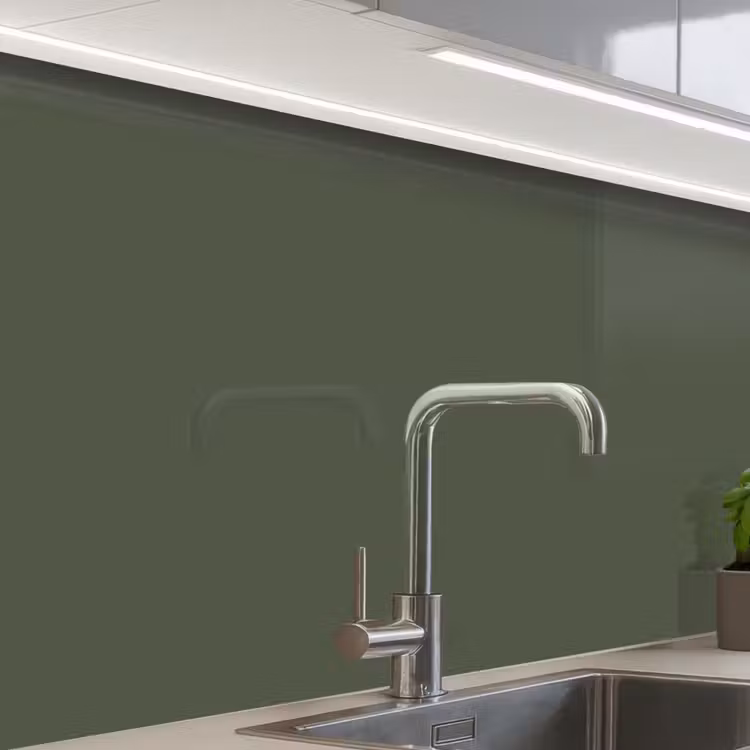 Revestimiento cocina - Verde - Color sólido - Verde oliva — 1