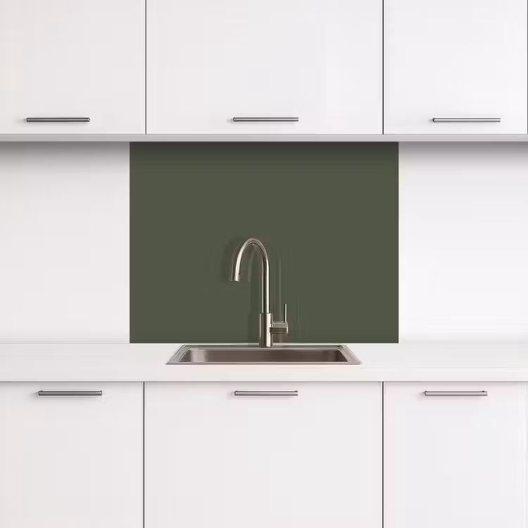 Revestimiento cocina - Verde - Color sólido - Verde oliva — 3