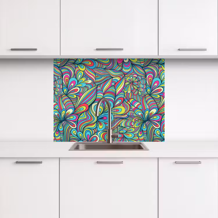 Revestimiento cocina - Fantasía - Diseño - Colores - Retro — 3