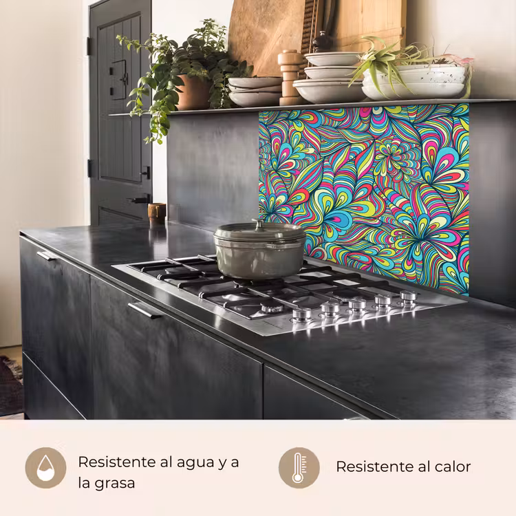 Revestimiento cocina - Fantasía - Diseño - Colores - Retro — 4