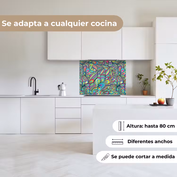 Revestimiento cocina - Fantasía - Diseño - Colores - Retro — 6