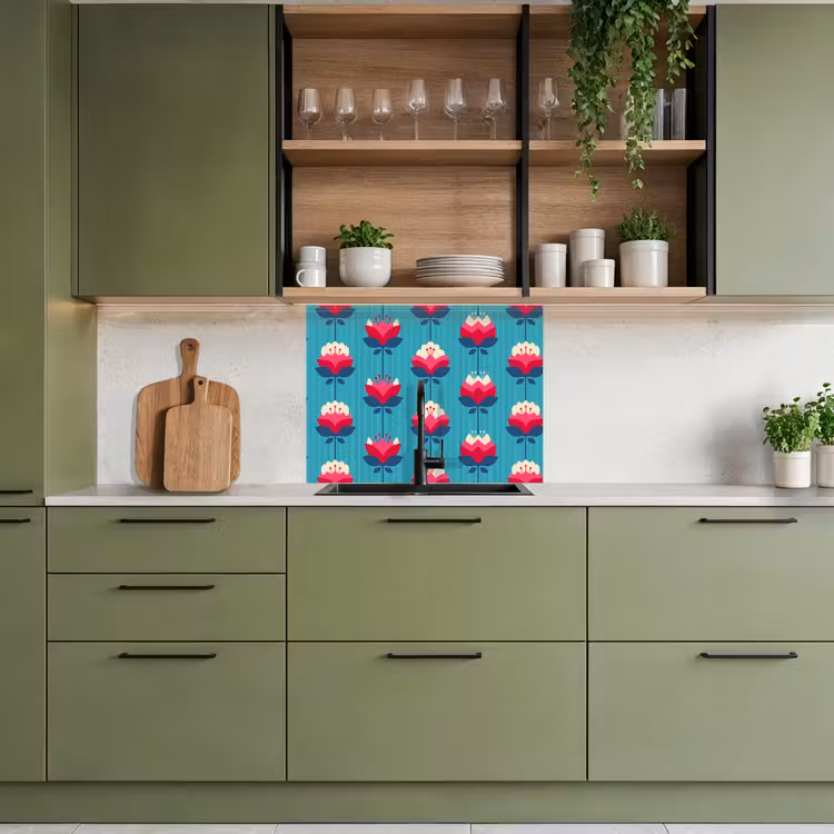 Revestimiento cocina - Patrones - Retro - Lirio — 7