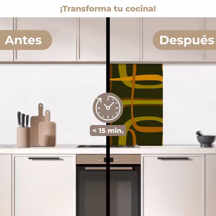Revestimiento cocina - 70s - Retro - Verde — 2