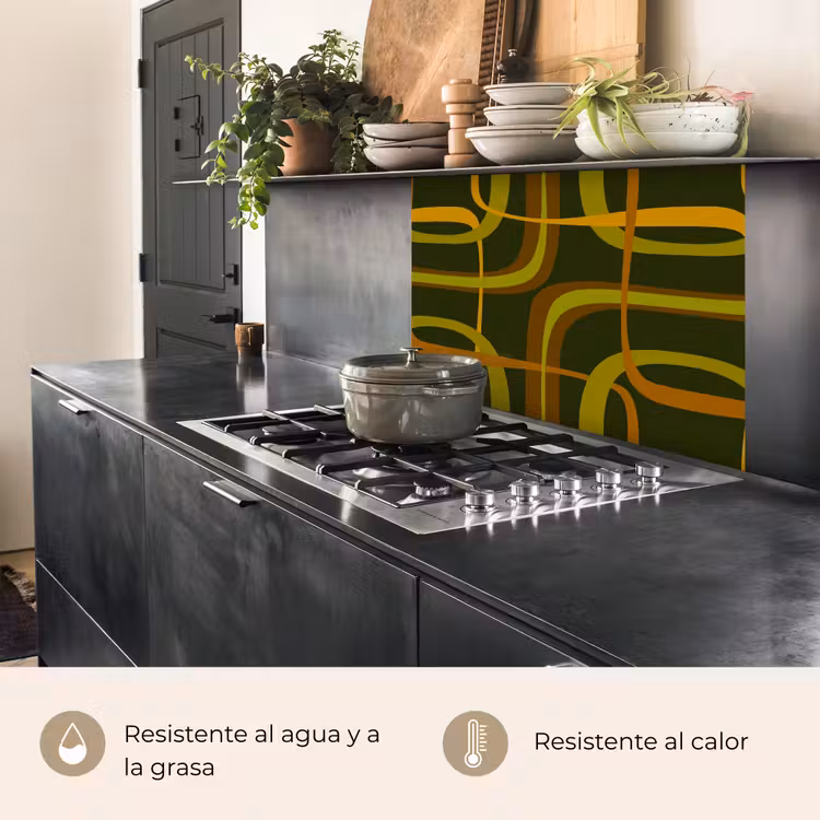Revestimiento cocina - 70s - Retro - Verde — 4