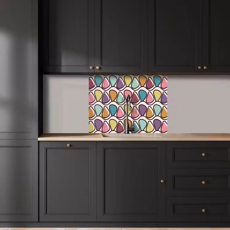 Revestimiento cocina - Patrón - Ovalado - Pastel — 5
