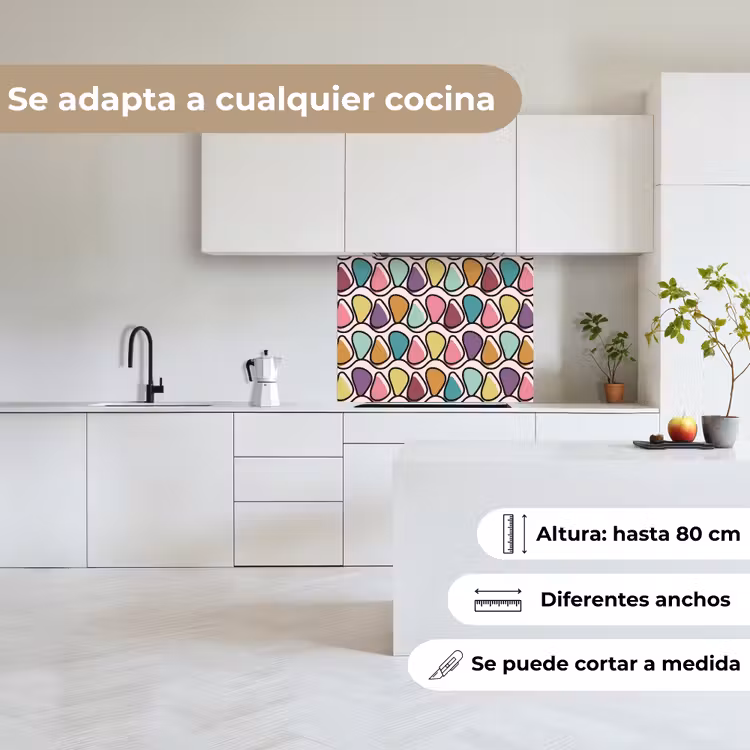Revestimiento cocina - Patrón - Ovalado - Pastel — 6