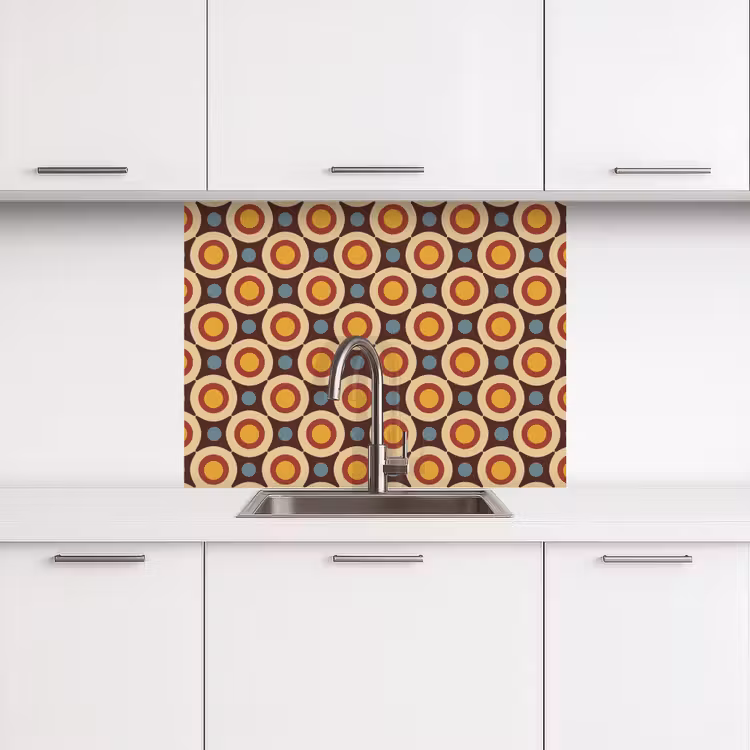 Revestimiento cocina - Retro - Vintage - Diseño - Círculo — 3