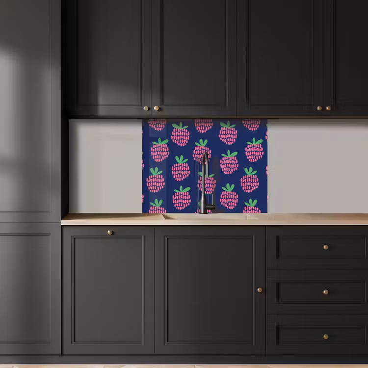 Revestimiento cocina - Patrón - Frambuesa - Retro — 5