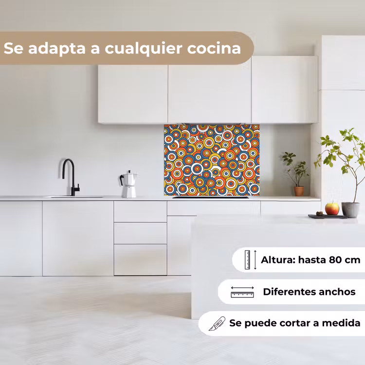 Revestimiento cocina - Patrón - Retro - Círculo — 6