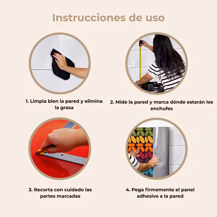 Revestimiento cocina - Patrones de ganchillo - Retro - Arco iris — 8