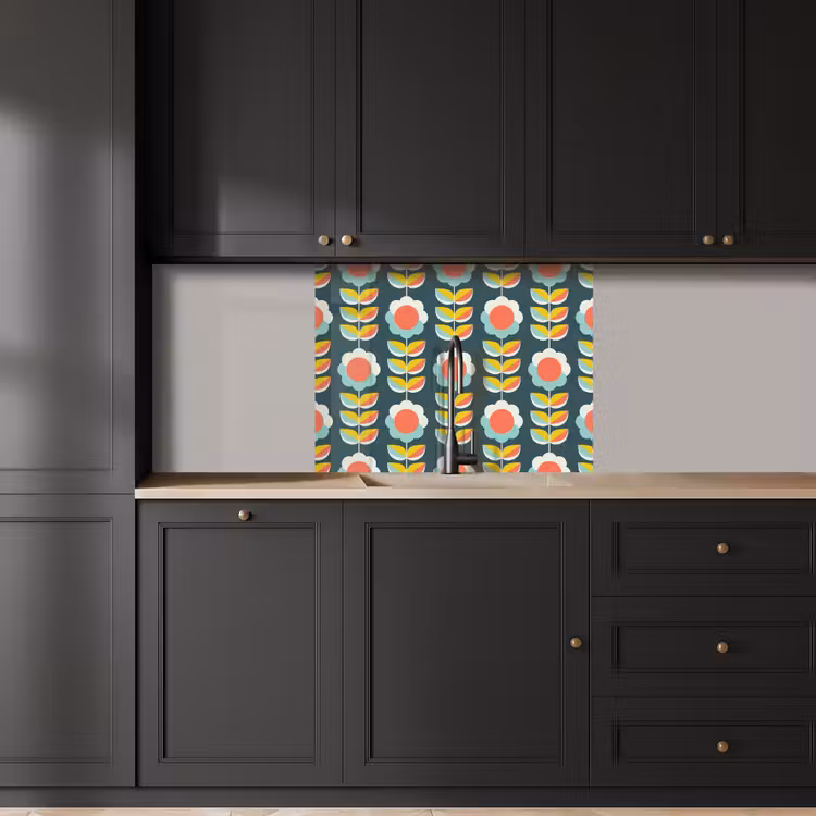 Revestimiento cocina - Retro - Flores - Escandinavo — 5