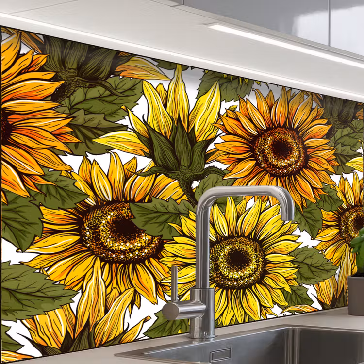 Revestimiento cocina - Girasol - Vintage - Diseño — 1
