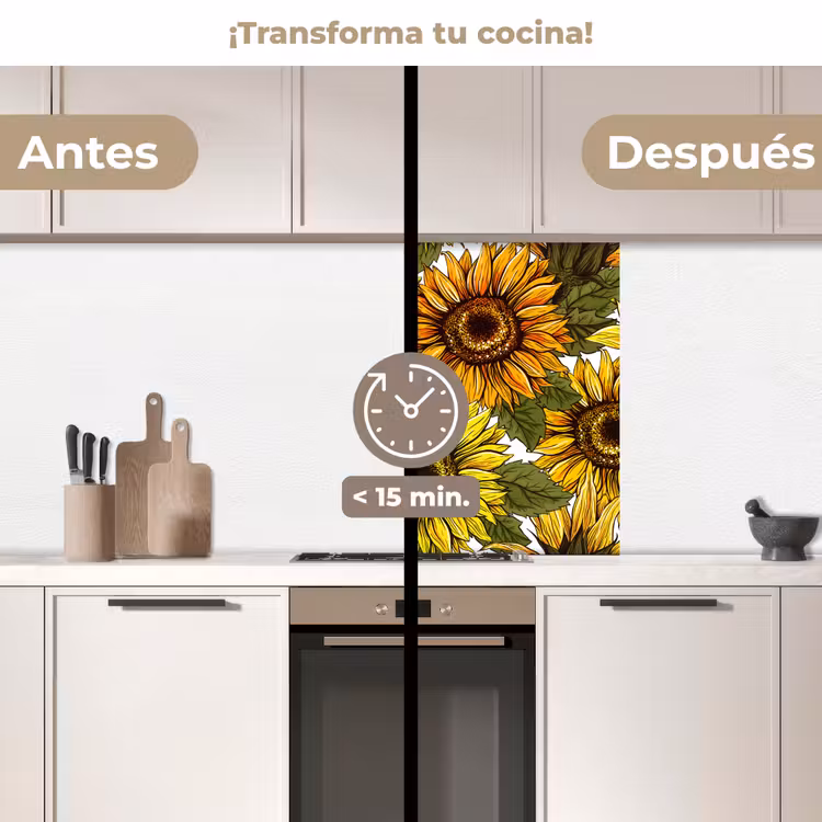 Revestimiento cocina - Girasol - Vintage - Diseño — 2