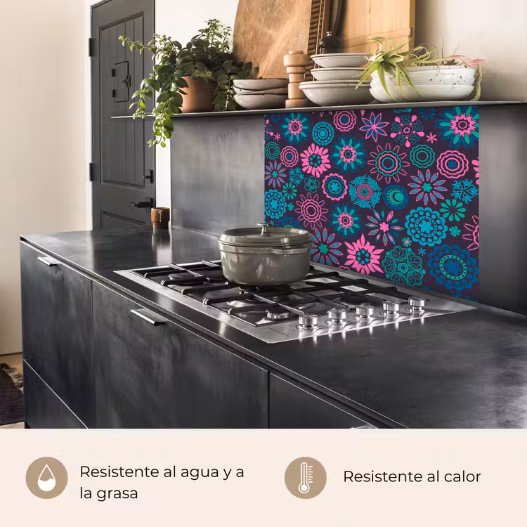 Revestimiento cocina - Neón - Flores - Patrones — 4