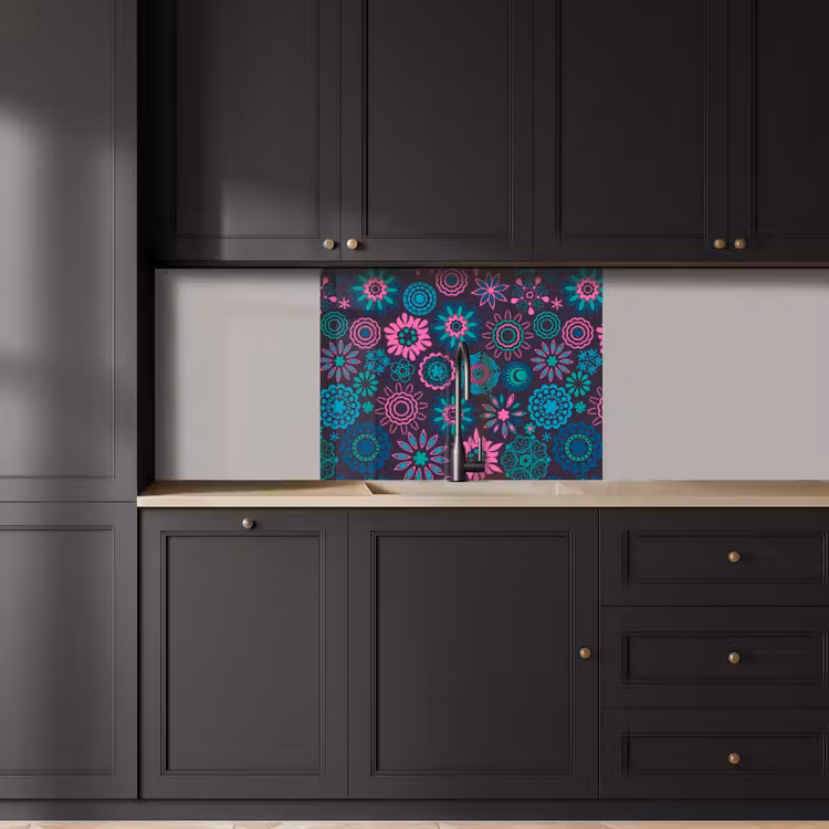 Revestimiento cocina - Neón - Flores - Patrones — 5