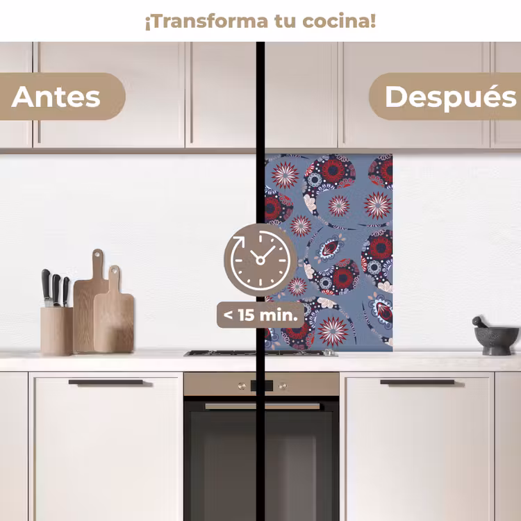 Revestimiento cocina - Paisley - Flores - Patrones — 2