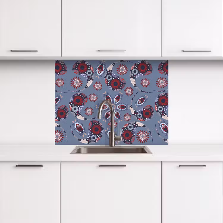 Revestimiento cocina - Paisley - Flores - Patrones — 3