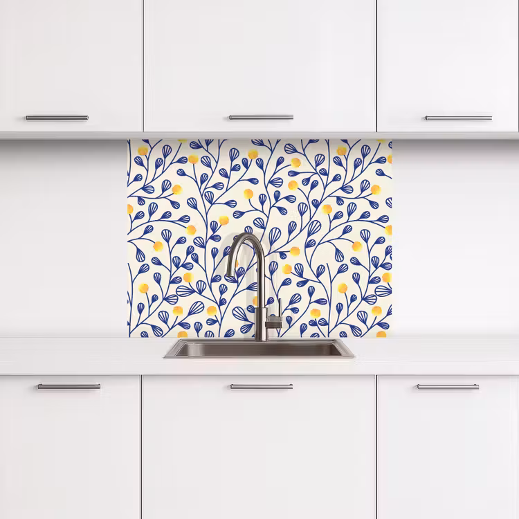 Revestimiento cocina - Patrones - Amarillo - Minimalista — 3