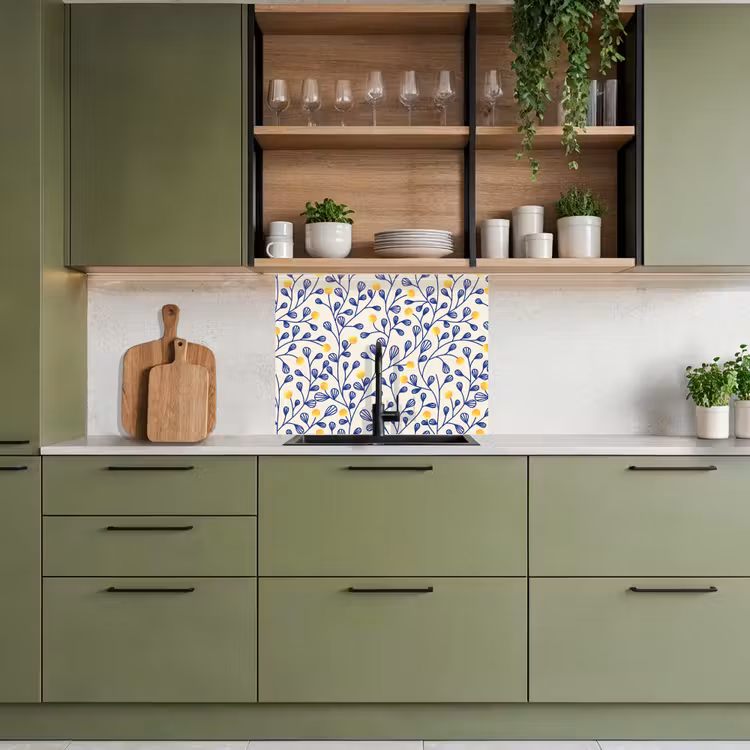 Revestimiento cocina - Patrones - Amarillo - Minimalista — 7