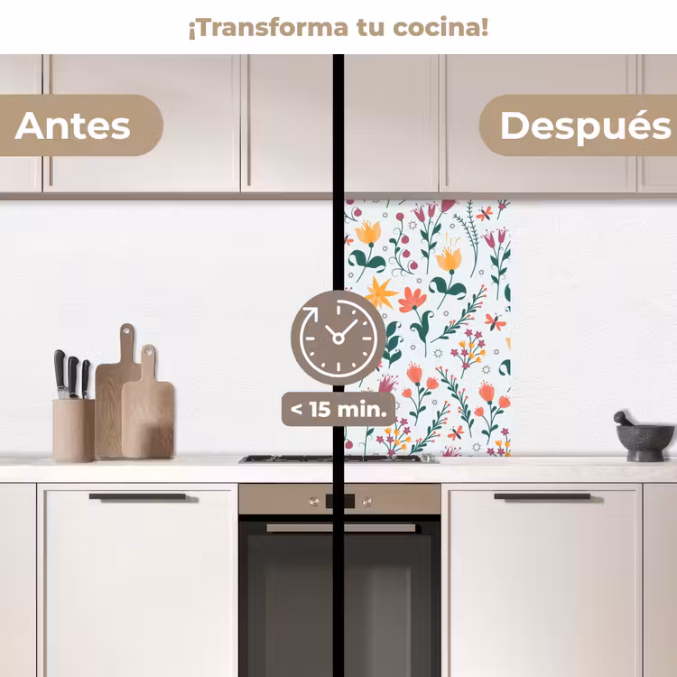 Revestimiento cocina - Patrones - Flores - Hojas — 2