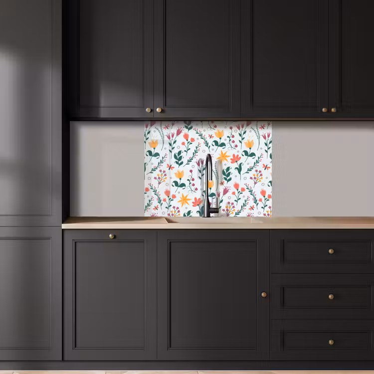 Revestimiento cocina - Patrones - Flores - Hojas — 5
