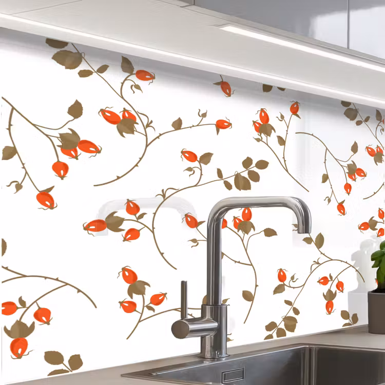 Revestimiento cocina - Patrones - Plantas - Romántico - Botánico — 1