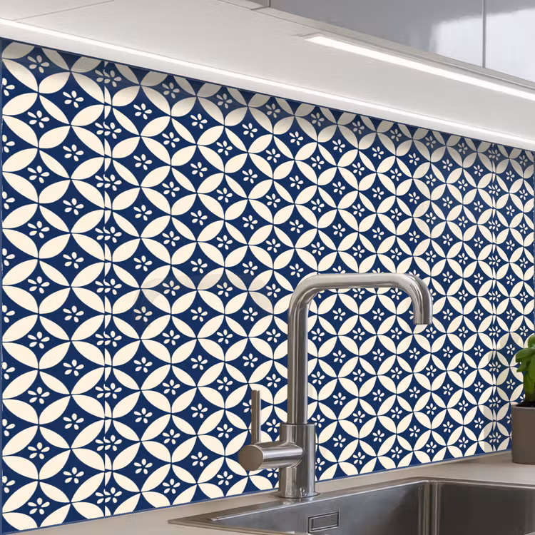 Revestimiento cocina - Japón - Patrones - Azul — 1