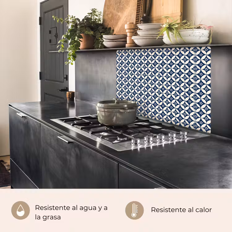 Revestimiento cocina - Japón - Patrones - Azul — 4