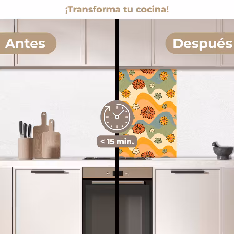 Revestimiento cocina - Patrones - Flores - Vintage — 2