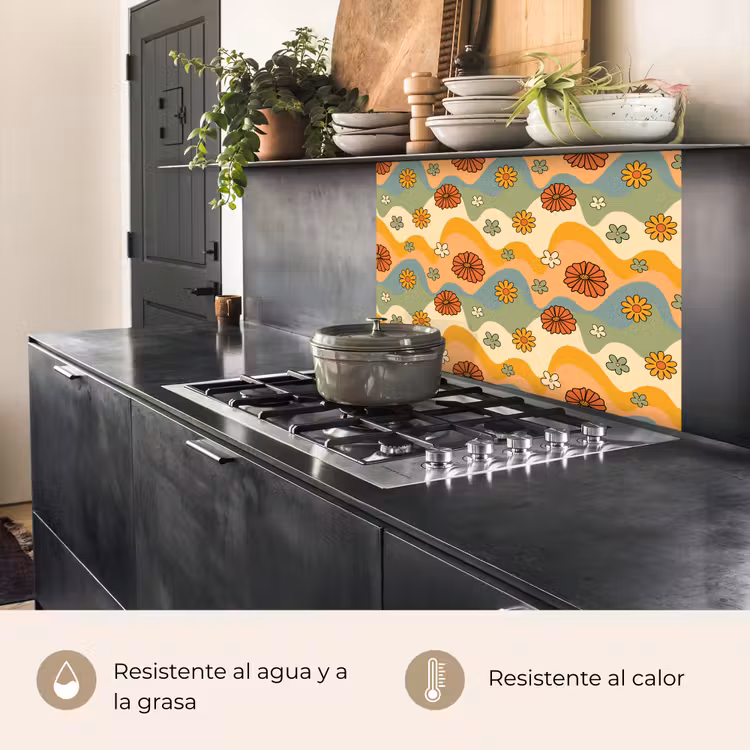 Revestimiento cocina - Patrones - Flores - Vintage — 4