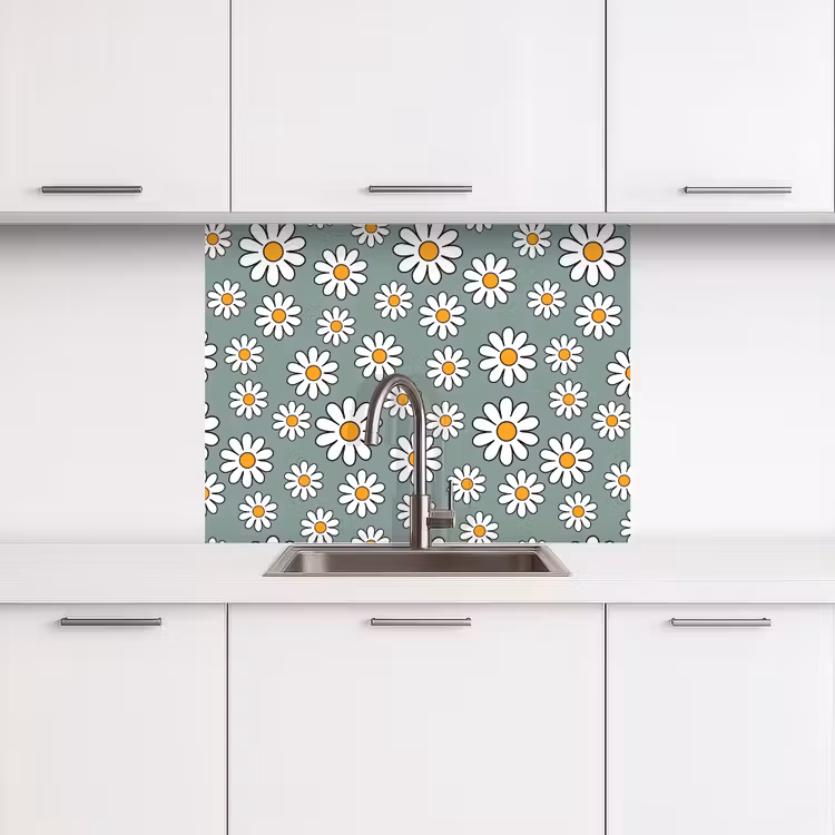 Revestimiento cocina - Patrones - Vintage - Flores - Margarita — 3