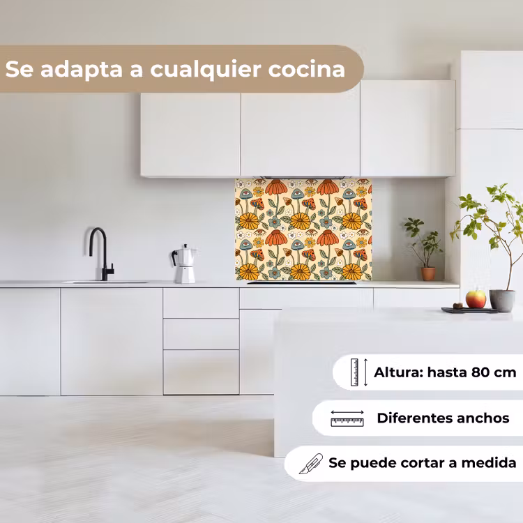 Revestimiento cocina - Patrones - Vintage - Flores - Ojos — 6